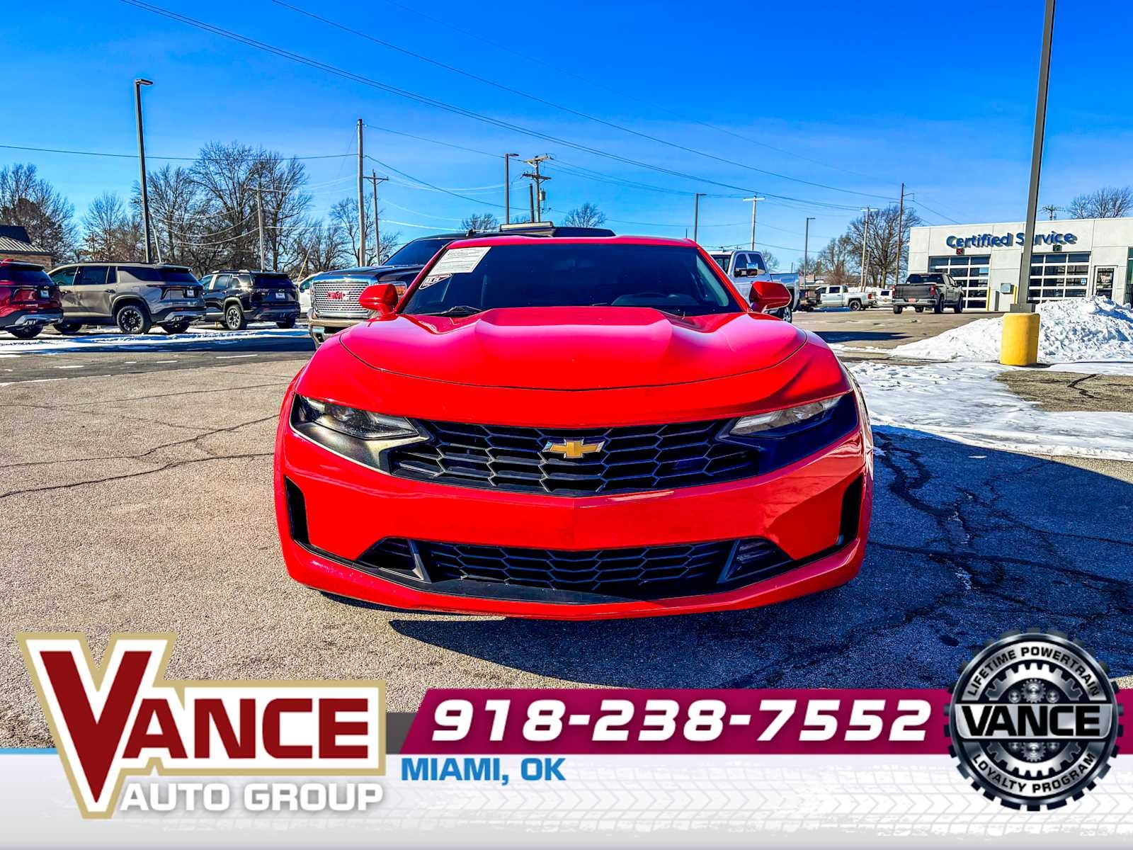Used 2019 Chevrolet Camaro 1LT with VIN 1G1FB1RX9K0122717 for sale in Miami, OK